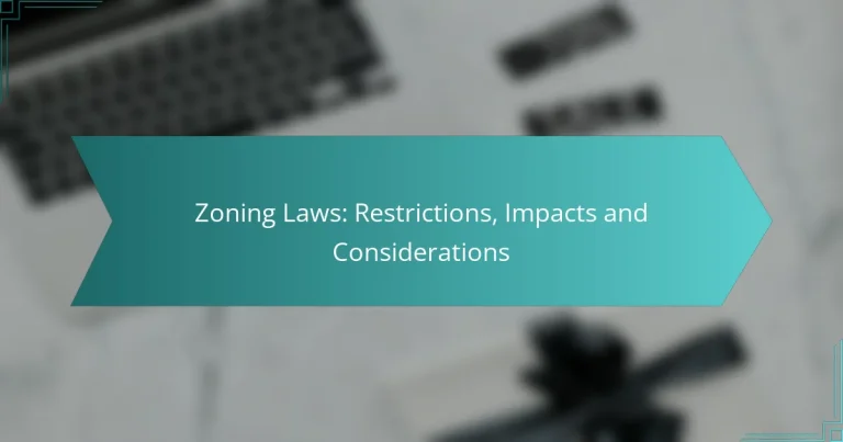 Zoning Laws: Restrictions, Impacts and Considerations